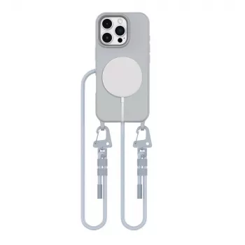 Tech-Protect Magnecklace MagSafe remen za telefon za iPhone 16 Pro Max, sivi
