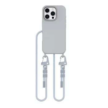 Tech-Protect Magnecklace MagSafe remen za telefon za iPhone 16 Pro Max, sivi