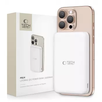 TECH-PROTECT PB24 LIFEMAG QI2 MAGSAFE POWER BANK 10000MAH BIJELA