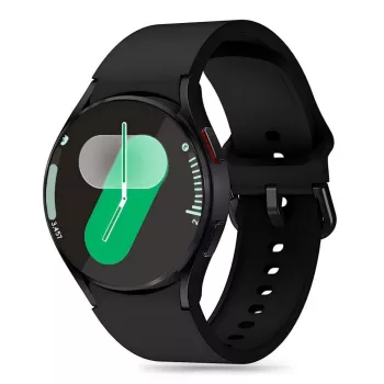 TECH-PROTECT silikonski remen Samsung Galaxy Watch 4 / 5 / 5 Pro / 6 / 7 / FE crni