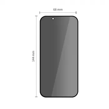 TECH-PROTECT Quick Set SPY+ Privacy kaljeno staklo za zaštitu zaslona pakiranje 2 komada za iPhone 13 / 13 Pro / 14 / 16E / 17E