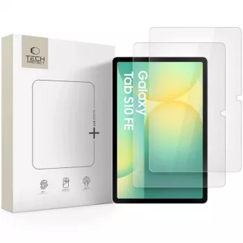 Tech-Protect Glass Fit+ kaljeno staklo za zaštitu zaslona za Samsung Galaxy Tab S7/S8/S9 11.0 / S9 FE/S10 FE 10.9 - prozirno (pakiranje 2 komada)
