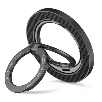 TECH-PROTECT MMR800 magnetski MagSafe prsten za telefon carbon crni