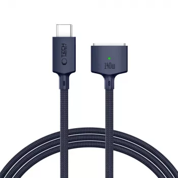 TECH-PROTECT MMC01 ULTRABOOST magnetski MacBook kabel USB-C na MagSafe 3 140W 2m ponoćno plavi