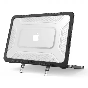Tech-Protect Kevlar Pro MacBook Neo 13 2026 mat crna/prozirna zaštitna maska za prijenosno računalo