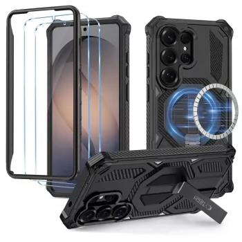 TECH-PROTECT MagBlast MagSafe + Glass 2 paketa za Samsung Galaxy S26 Ultra crna