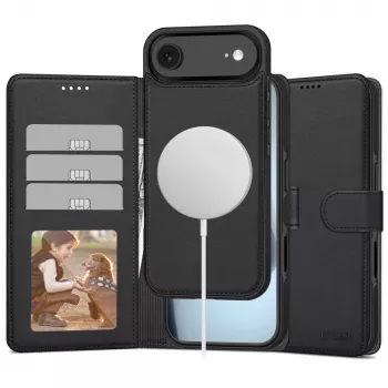 Tech-Protect Wallet MagSafe za iPhone 17 Air, mat crna