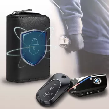 TECH-PROTECT KLR300 Faraday torbica keyless RFID blokator signala crna/crna