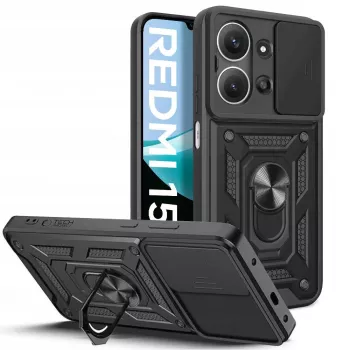 Tech-Protect Camshield Pro Case for Xiaomi Redmi 15C, Black