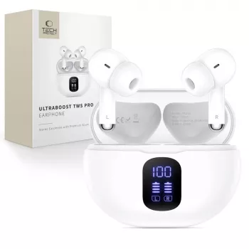 TECH-PROTECT ULTRABOOST TWS Earphone Pro G2 bijeli