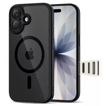 TECH-PROTECT MAGPEAK Magsafe CC iPhone 17 crna/prozirna