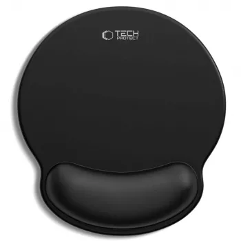 TECH-PROTECT A200 podloga za miš s gel naslonom za zapešće 25 x 22,5 cm crna