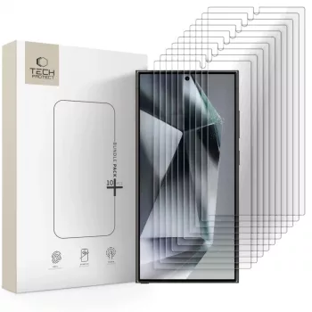 TECH-PROTECT Tempered Glass Screen Protector Bundle 10-Pack for Samsung Galaxy S24 Ultra Clear