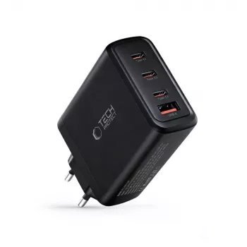 TECH-PROTECT NC120W-GAN 4-portni mrežni punjač PD 120W / QC3.0 crni