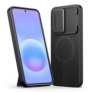 TECH-PROTECT Kevlar Aura MagSafe kućište za Samsung Galaxy A57, crno/narančasto