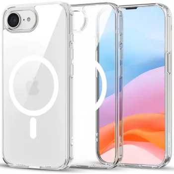Tech-Protect Flexair Hybrid MagSafe maska za Apple iPhone 16E/17E, prozirna