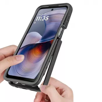 Tech-Protect Defense Motorola Moto G15 / G15 Power / G05 / E15 crna
