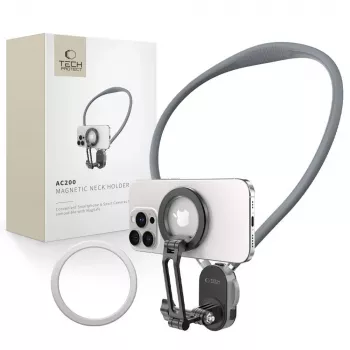 TECH-PROTECT AC200 magnetski MagSafe i GoPro i DJI držač oko vrata, Crayon Grey