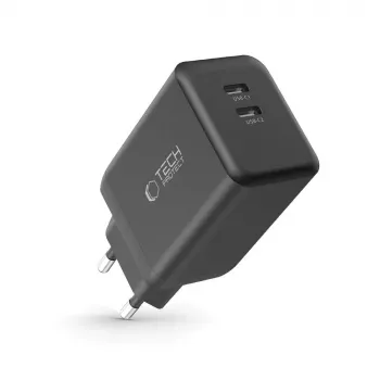 TECH-PROTECT NC45W-GAN 2-portni mrežni punjač PD 45W crni