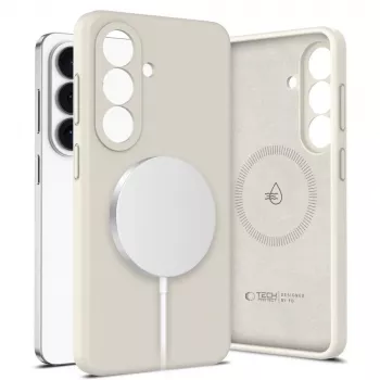 Tech-Protect Silicone MagSafe futrola za Samsung Galaxy S26, Cosmic Latte