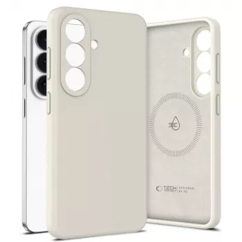 Tech-Protect Silicone MagSafe futrola za Samsung Galaxy S26, Cosmic Latte
