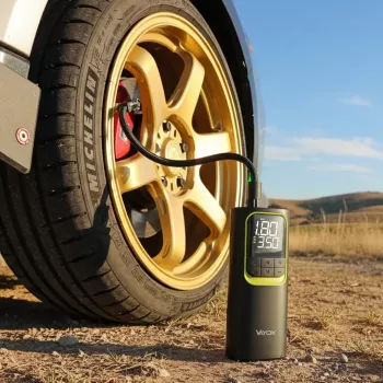 VAYOX VA0410 punjiva zračna pumpa 8000mAh cilindar 19mm s funkcijom powerbank