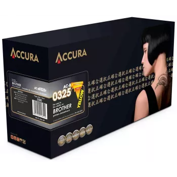 Accura Brother toner (TN-325/320Y) zamjenska žuta kompatibilna laserska toner kartuša visokog dosega 3500 stranica