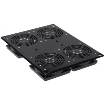 DELTA OPTICAL A19-4W 19 inch 1U ventilator panel za rack ormar, 4x120mm, 230V AC, crni