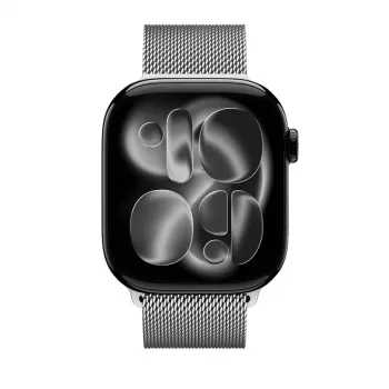 Crong Milano Steel nehrđajući čelični Milanese Loop remen za Apple Watch 38/40/41/42 mm (srebrni)