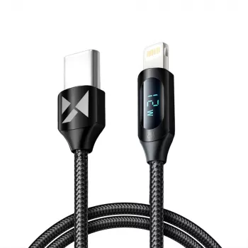 Wozinsky WUCLC1 Lightning na USB-C kabel 36W 480Mb/s 1m crni