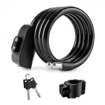 ROCKBROS Bicycle Cable Lock RKS515-BK 1.1m Black