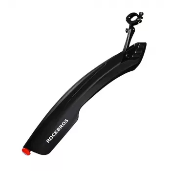 ROCKBROS DNB8001BK stražnji biciklistički blatobran s crvenim LED svjetlom - crni