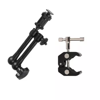 HURTEL Clamp Mount for Camera, Camcorder, Microphone