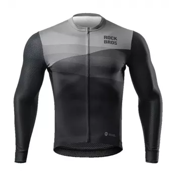 ROCKBROS biciklistički dres dugih rukava, proljeće/ljeto, XL, crni