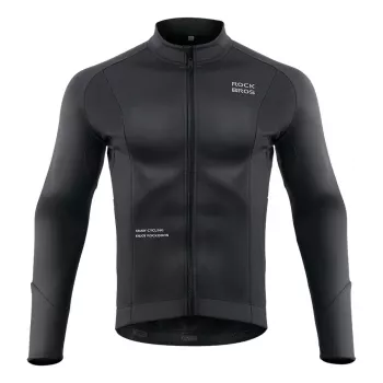 ROCKBROS Cycling Jacket Autumn/Winter Long Sleeve XL Black