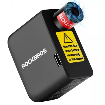 ROCKBROS mini električna pumpa 42320008001 za Schrader/Presta ventile 100 PSI - crna