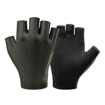 ROCKBROS Short Finger Cycling Gloves Breathable, Size S - Green
