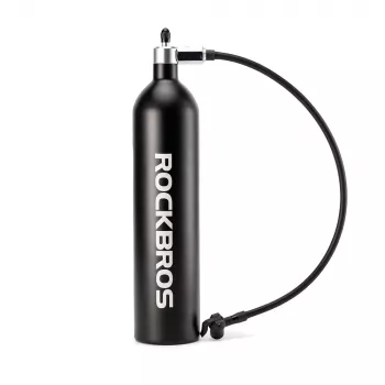 ROCKBROS pumpa za gume bez zračnice, spremnik komprimiranog zraka 1,2L 200 PSI - crna