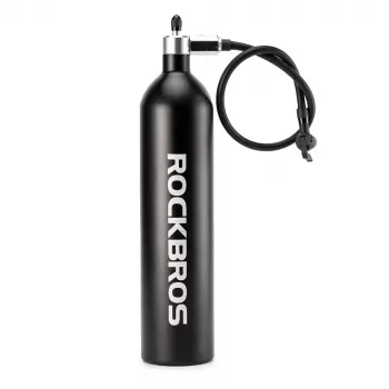 ROCKBROS pumpa za gume bez zračnice, spremnik komprimiranog zraka 1,2L 200 PSI - crna