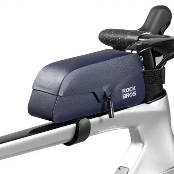 ROCKBROS torba za biciklistički okvir 0,9 L, vodonepropusna, magnetski zatvarač, plava