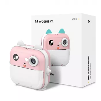 Wozinsky WDT-01 dječji digitalni fotoaparat s termalnim pisačem, ružičasti
