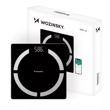 Wozinsky WIWL-30 pametna vaga za tjelesnu kompoziciju Bluetooth - crna