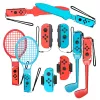 Nintendo Switch Sports obiteljski set dodatne opreme 10-u-1, crveno-plavi