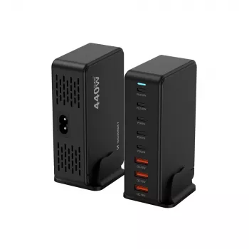 Wozinsky WSL-440 440W GaN QC3 stanica za punjenje - crna