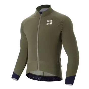 ROCKBROS YDWT014 zimska biciklistička jakna dvoslojna s flisom XXL zelena