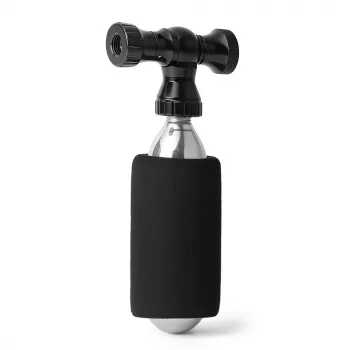 ROCKBROS CO2 pumpa glava od CNC aluminijske legure za Presta/Schrader - crna