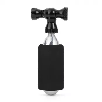 ROCKBROS CO2 pumpa glava od CNC aluminijske legure za Presta/Schrader - crna