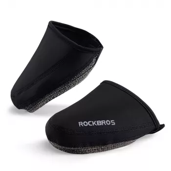 ROCKBROS LF1030 vjetronepropusne termo navlake za prste za biciklističke cipele, crne, EU 36-42