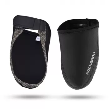 ROCKBROS LF1030 vjetronepropusne termo navlake za prste za biciklističke cipele, crne, EU 36-42