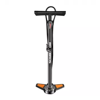 ROCKBROS podna pumpa GP6532B s manometrom - crno-narančasta